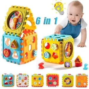 6 in 1 Musical Early Learning Activity Cube Box