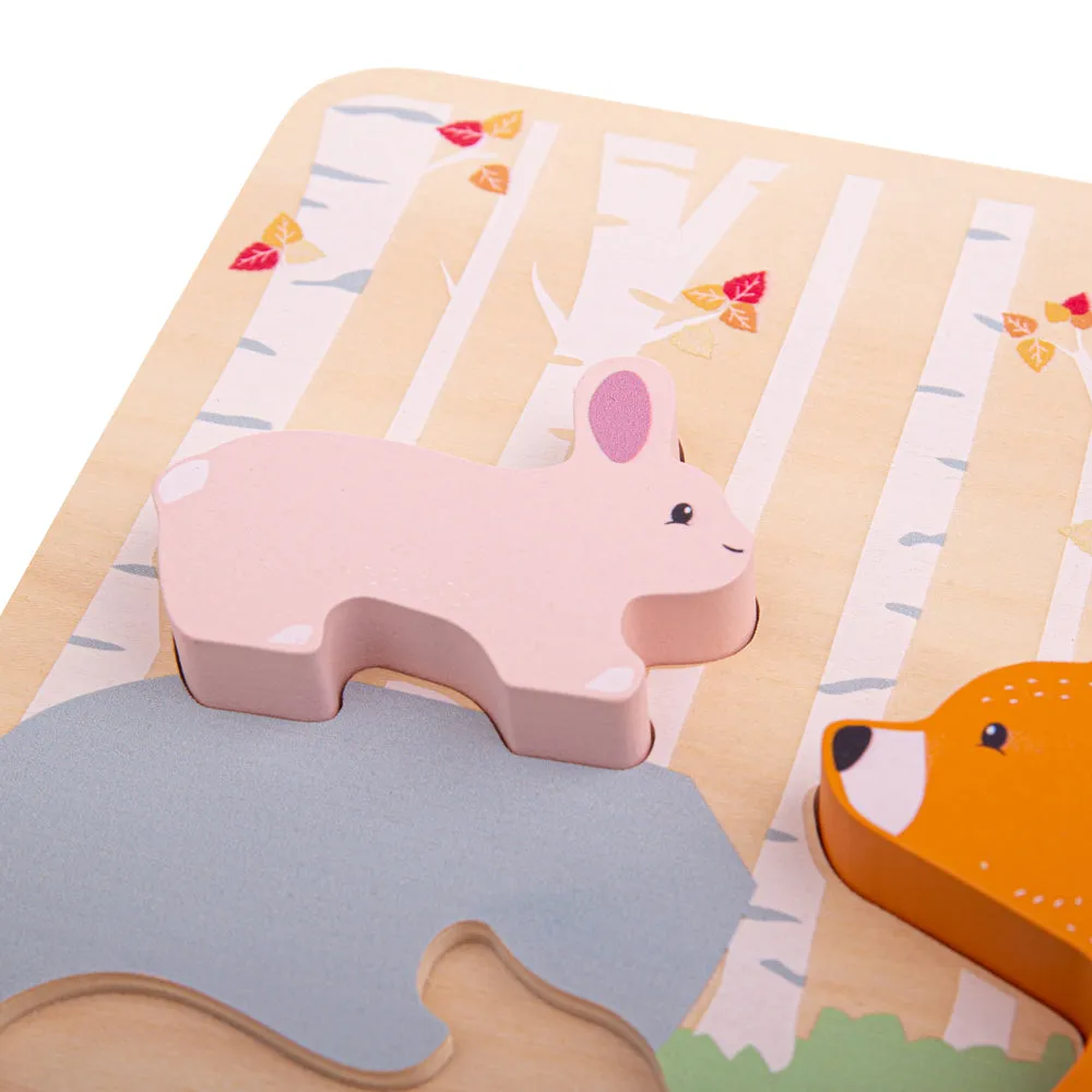 Bigjigs Toys Woodland Animal Chunky Wooden Puzzle