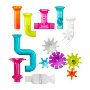 Boon Building Bath Toy Bundle with Pipes, Cogs and Tubes, Pack of 13