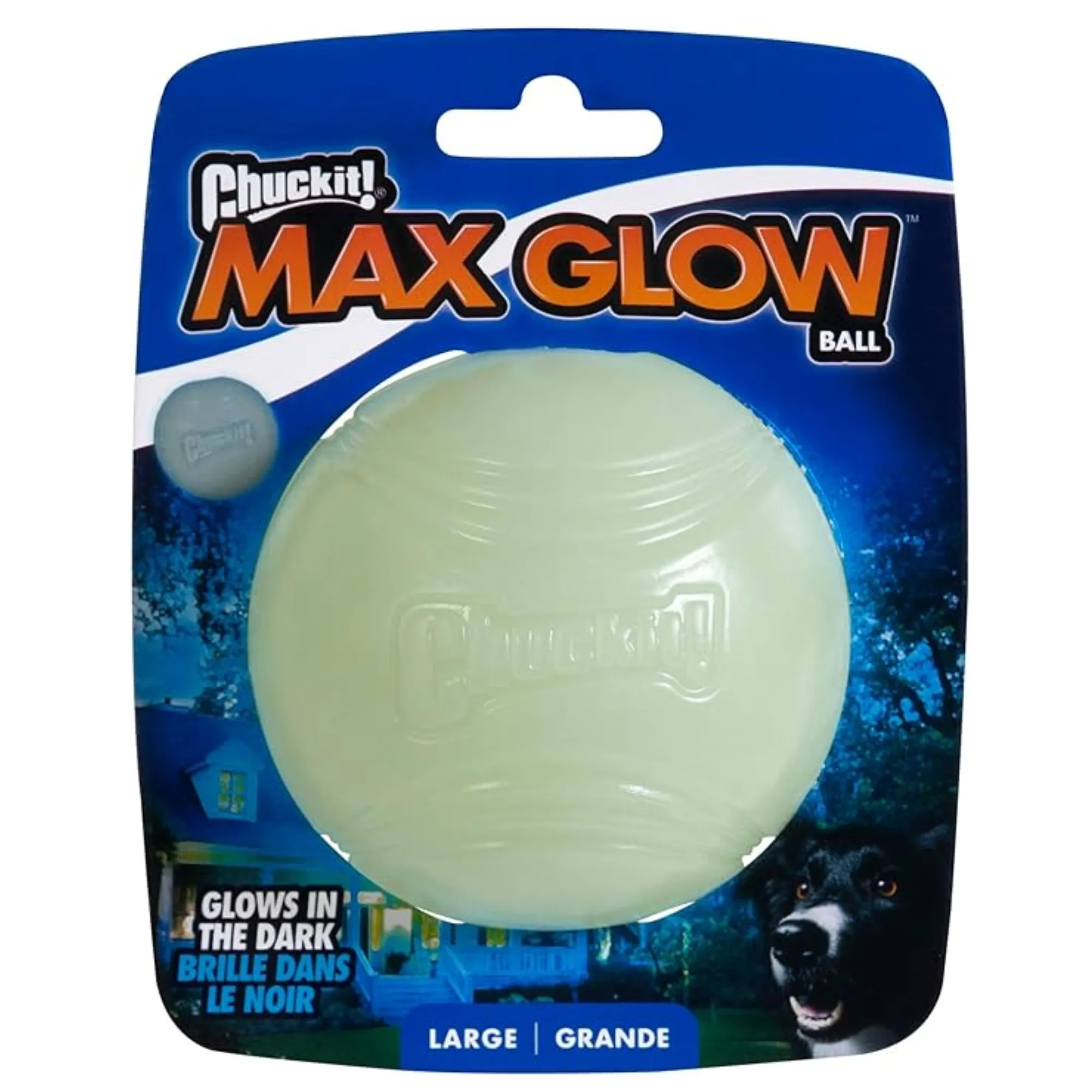 Chuckit! Max Glow Ball Dog Toy