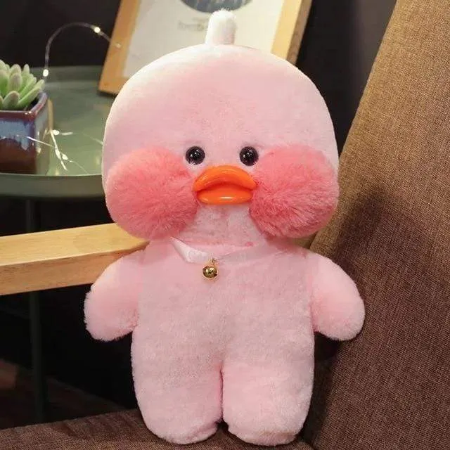 Duck Plush Clothes Plushie Soft Figures Plush Yellow Pink White 30CM Cute LaLafanfan Duck Ins Animal Doll Toys Gifts For Girls