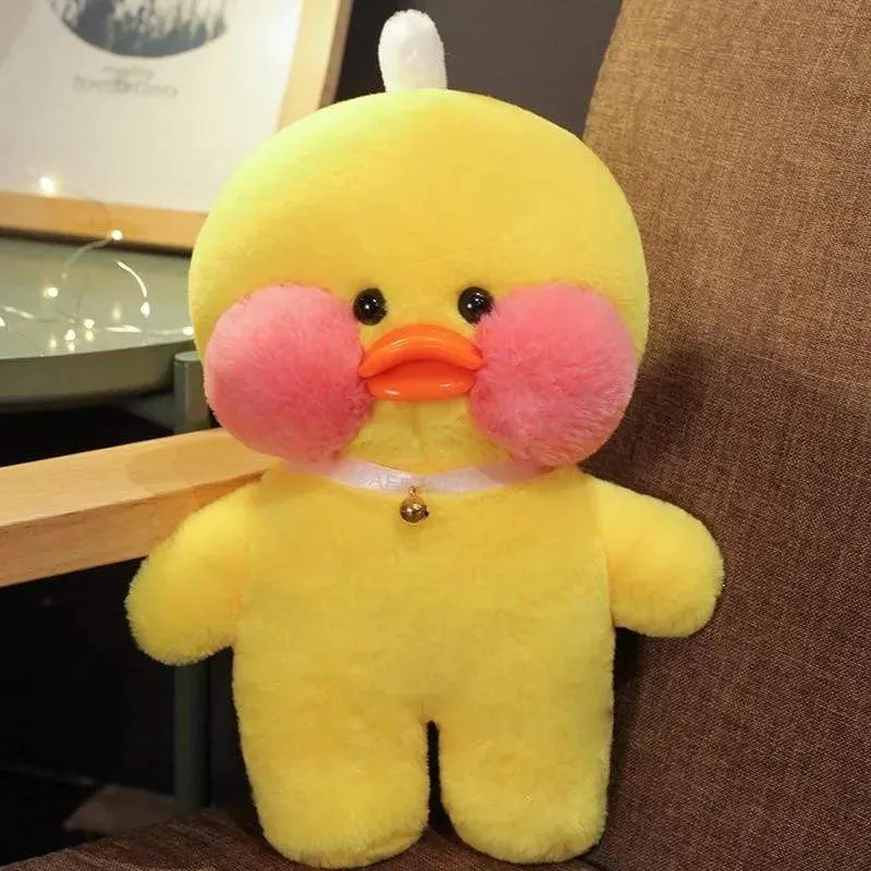 Duck Plush Clothes Plushie Soft Figures Plush Yellow Pink White 30CM Cute LaLafanfan Duck Ins Animal Doll Toys Gifts For Girls