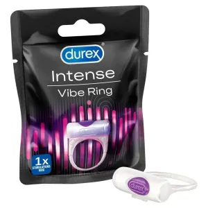 Durex Stretchy White Vibrating Cock Ring for Him