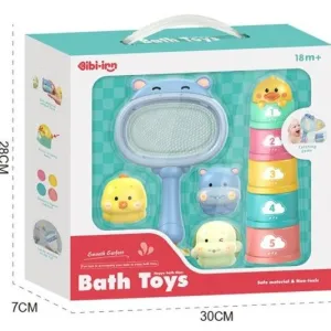 Hippo Lo Lo Fun Bath Toys Set