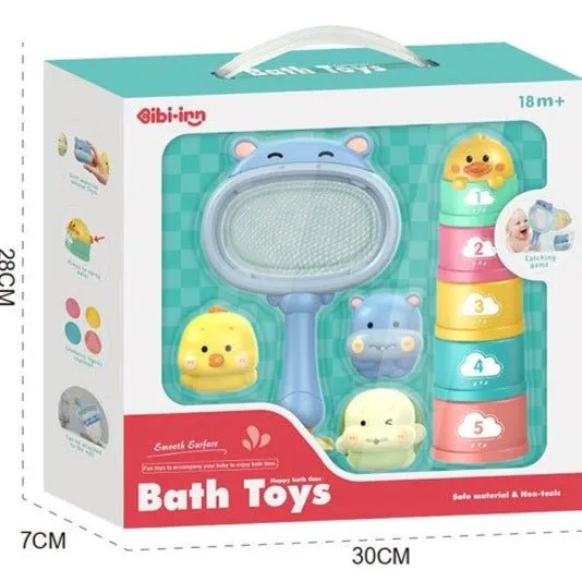 Hippo Lo Lo Fun Bath Toys Set