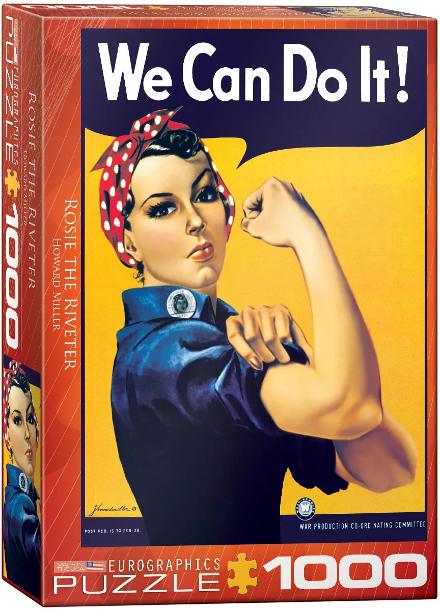 Howard Miller's Rosie the Riveter 1000 Piece Puzzle - Quick S