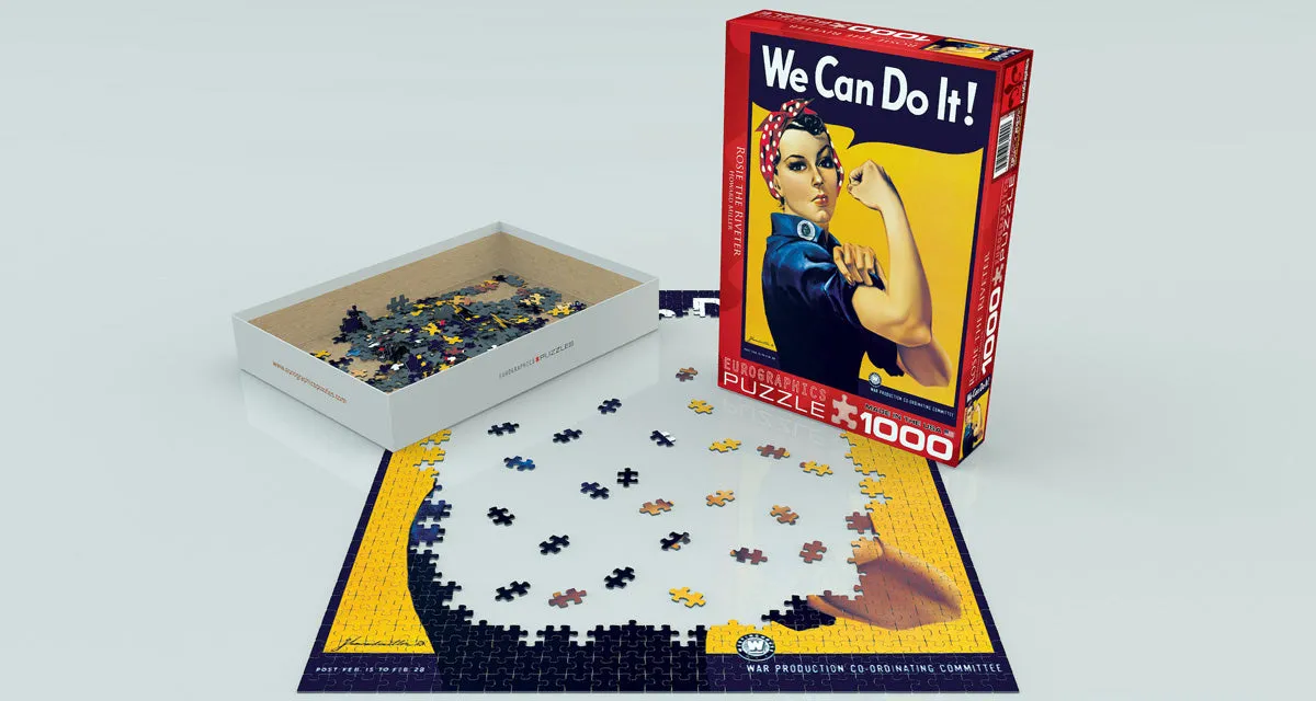 Howard Miller's Rosie the Riveter 1000 Piece Puzzle - Quick S