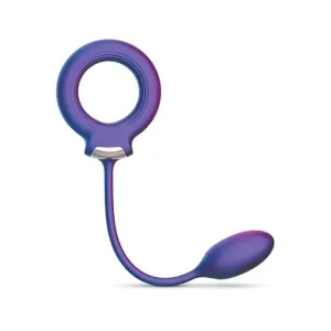 'hueman Solar Cock Ring W/anal Ball - Purple