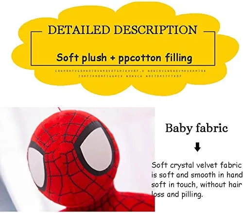 HUG 'n' FEEL SOFT TOYS Long Soft Lovable hugable Cute Giant Life Size Teddy Bear. (New Soft Toys, Spider 70cm)