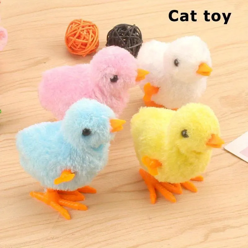 Interactive Jumping Chicken  Fun Pet Toy Random Color