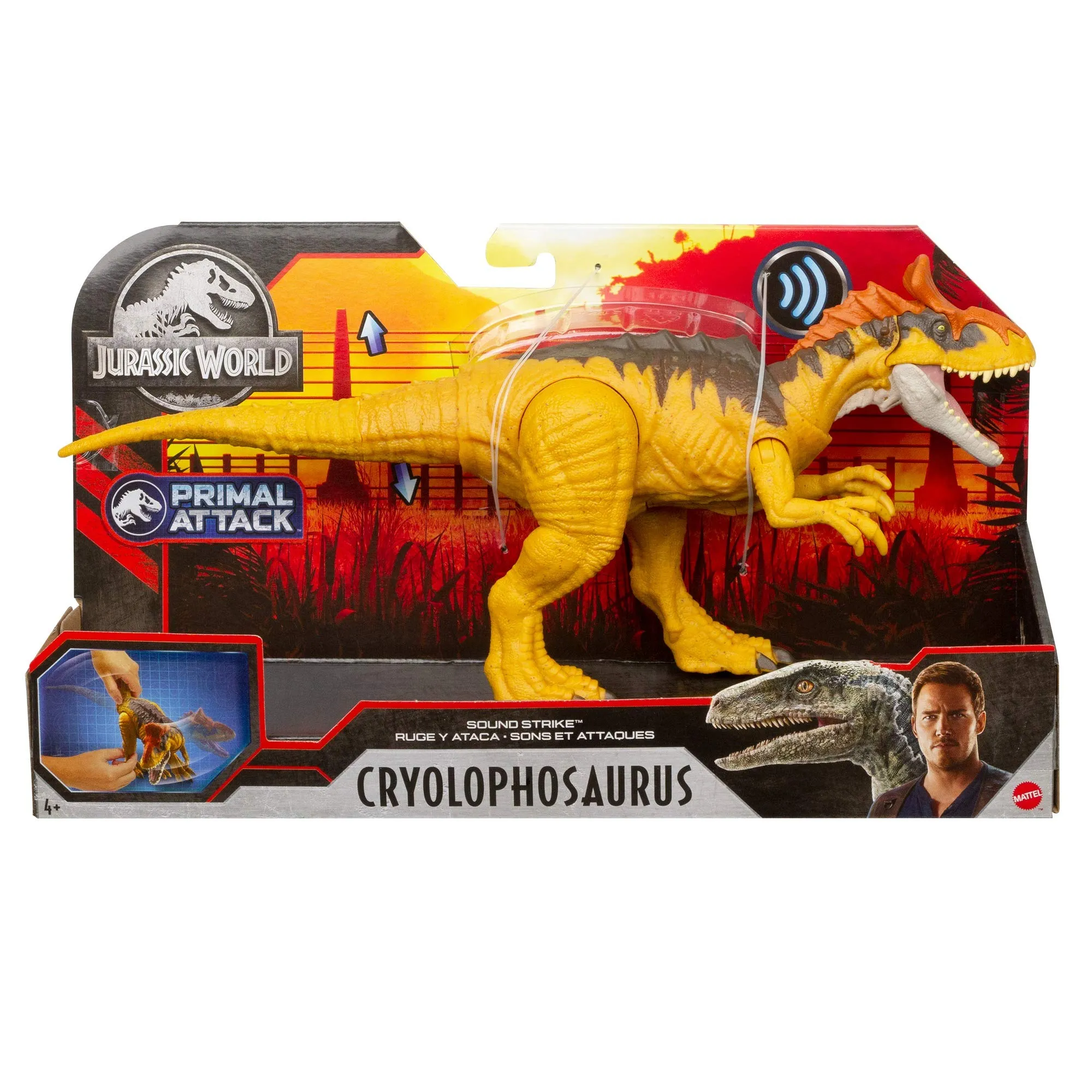 Jurassic World Sound Strike Dinosaur Cryolophosaurus