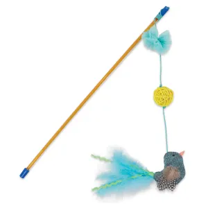 Kazoo Bluebird Chase and Play Wand Cat Toy