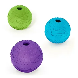 Kazoo Hide N' Treat Rubber Ball Assorted Dog Toy