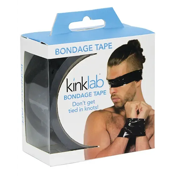 Premium Red KinkLab Bondage Tape - Versatile, Strong Adhesive, Non-Sticky, Ideal for Sensual Restraints and Creative Play