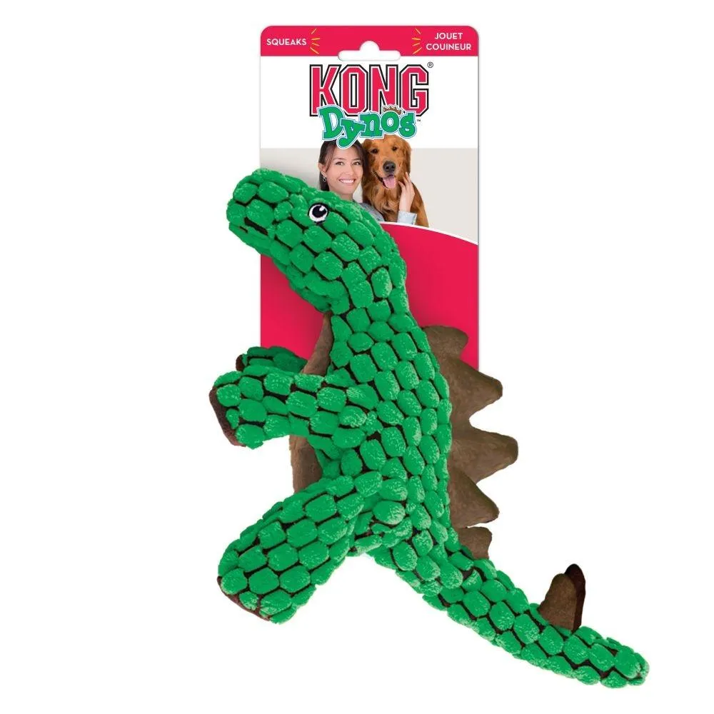 KONG Dynos Stegosaurus Plush Dog Toy