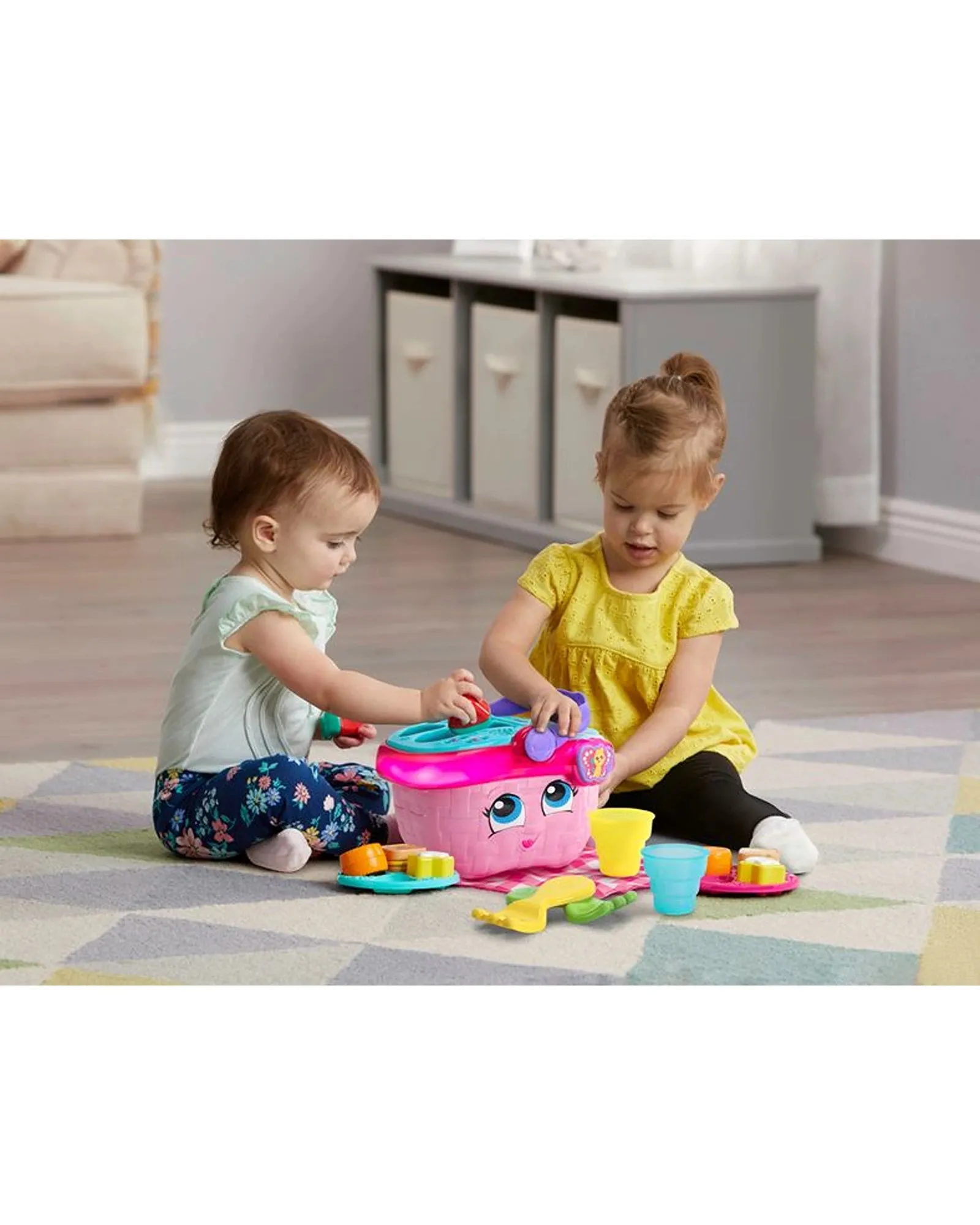 Leap Frog Shapes and Sharing Picnic Basket Pink