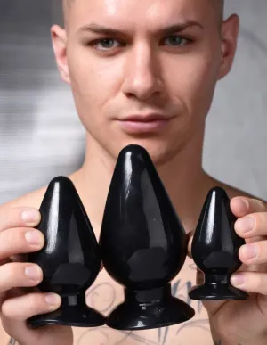 Master Series Triple Cones 3pc Anal Plug Set