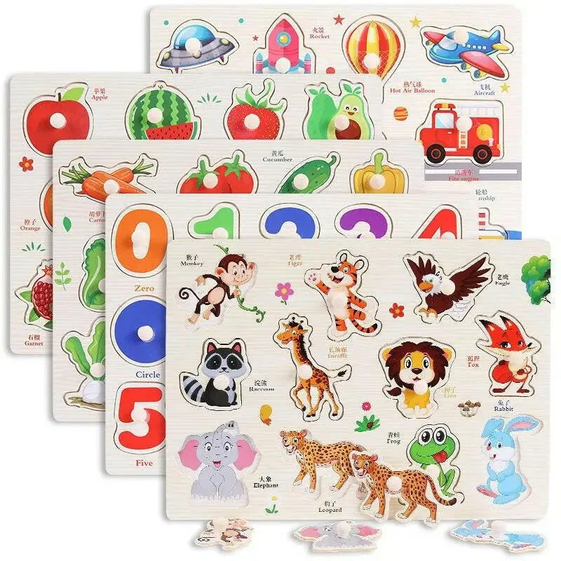 Montessori Wooden Puzzles Educational Toy