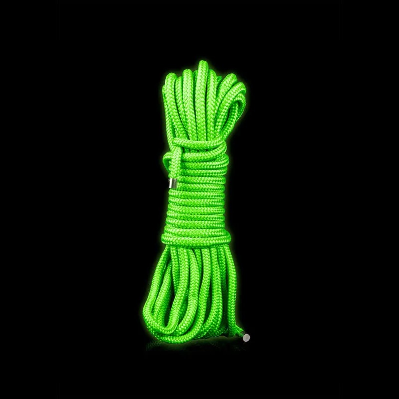 OUCH! Glow In The Dark Rope - 10m - Glow in Dark Bondage Rope - 10 metre length