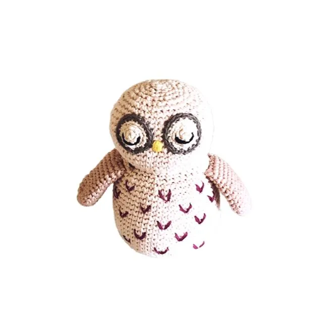 Pebble Woodland Baby Owl Rattle