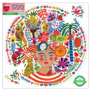 Positivity 500 Piece Round Puzzle - Quick Ship