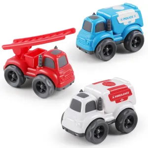 Push and Go Car Toys Rescue Emergency Vehicles Play Set