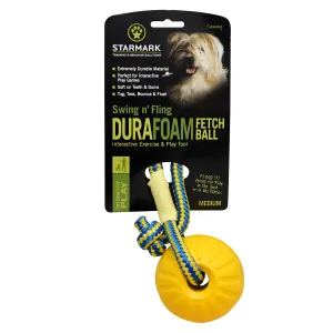 Starmark Swing 'n Fling DuraFoam Fetch Ball - medium