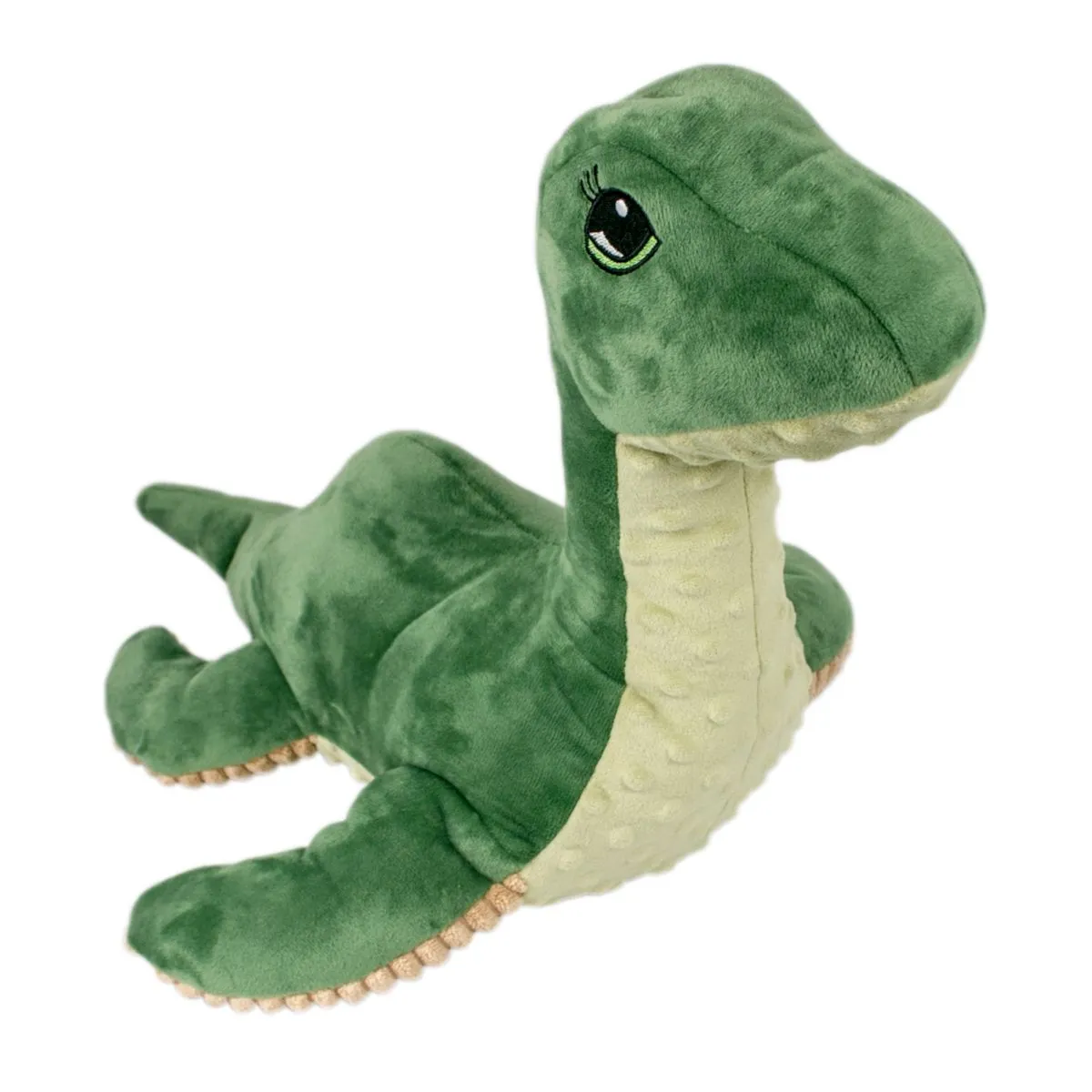 Tall Tail Plush Nessie Squeak-Crinkle / Inner Rope Toy 13"