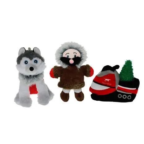 Tall Tails Snowmobile Plush Holiday Dog Toy