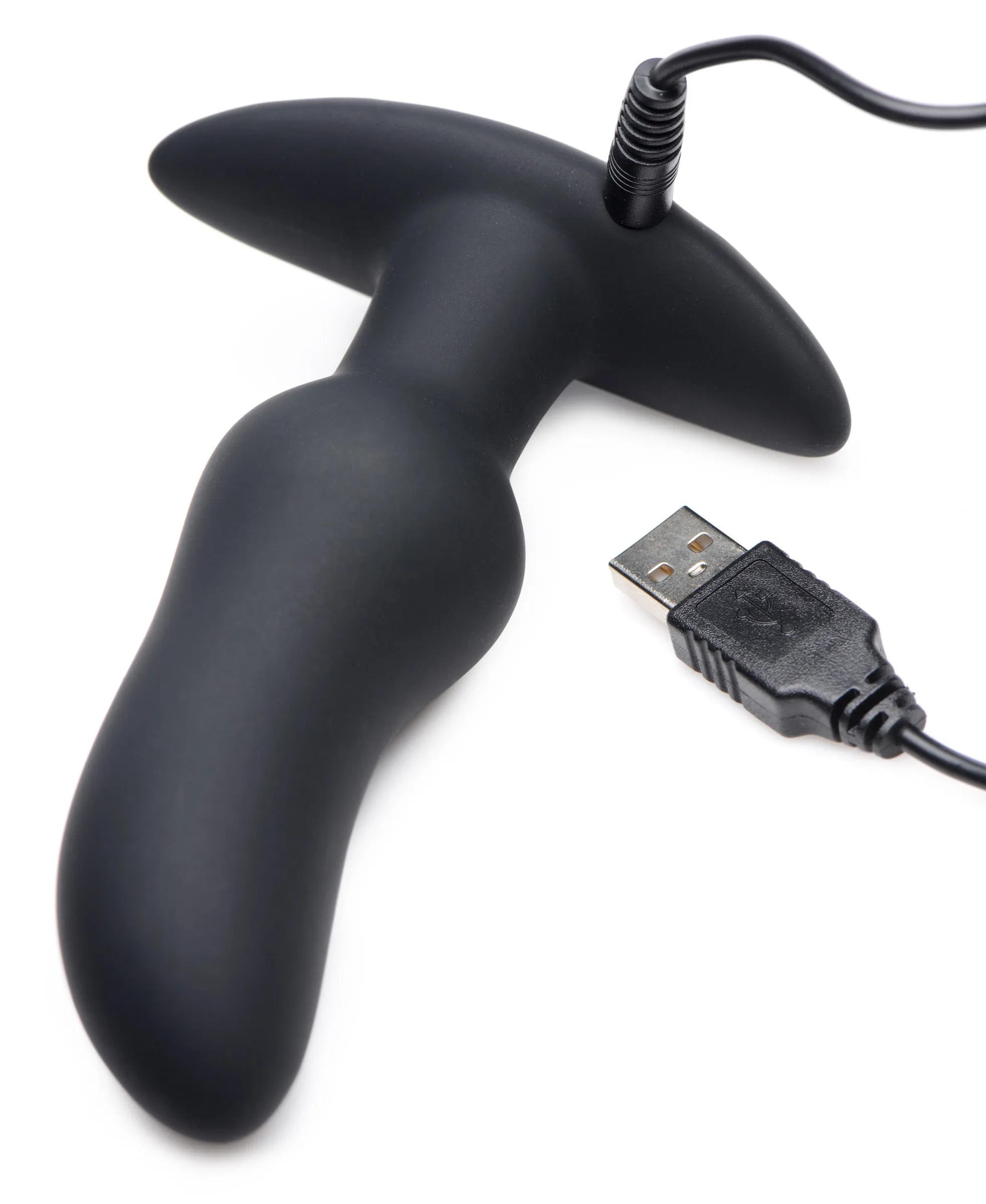 Remote-Controlled, High-Intensity Vibrating Prostate Plug with 10X Adjustable Settings