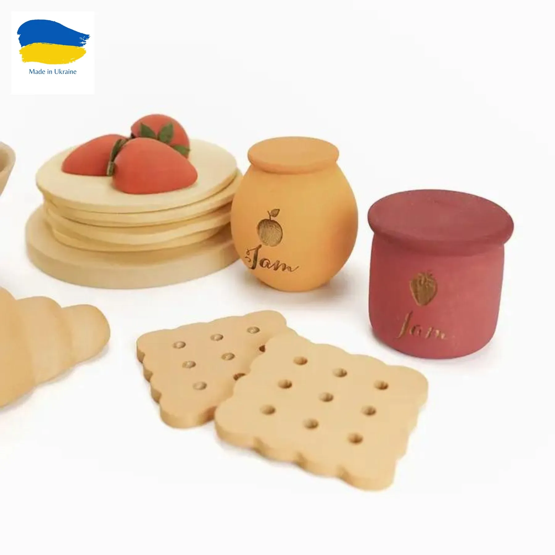 Wooden Play Food Set, Desserts